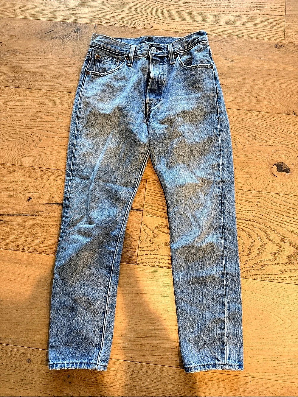 Levi's 501 Straight Leg Jeans Blue Waist 25